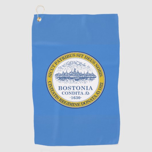 Flag of Boston, Massachusetts  ゴルフタオル (正面)
