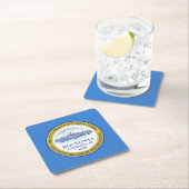 Flag of Boston, Massachusetts Square Paper Coaster スクエアペーパーコースター (インサイチュ)