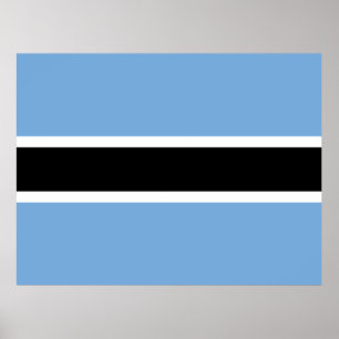 Flag of Botswana ポスター