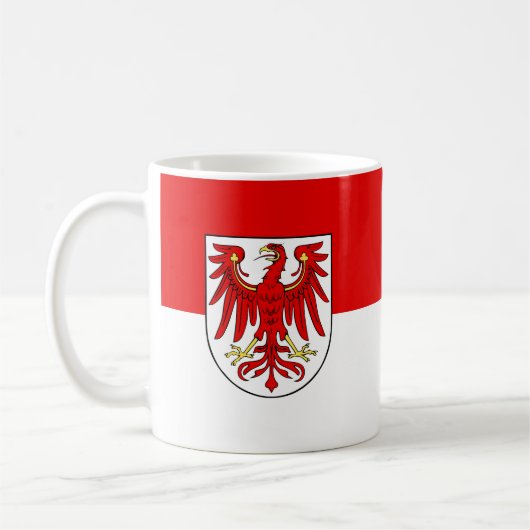 Flag of Brandenburg Coffee Mug コーヒーマグカップ (左)