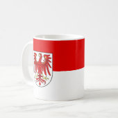 Flag of Brandenburg Coffee Mug コーヒーマグカップ (正面左)
