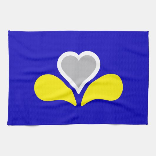 Flag of Brussels, Belgium Towel キッチンタオル (横)