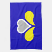 Flag of Brussels, Belgium Towel キッチンタオル (縦)