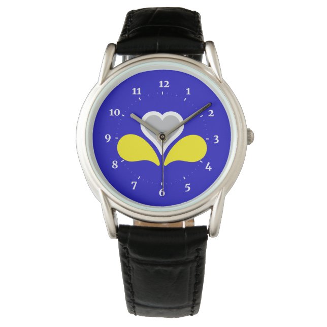 Flag of Brussels, Belgium Wrist Watch 腕時計 (正面)
