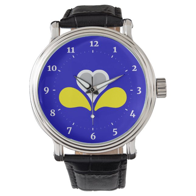Flag of Brussels, Belgium Wristwatch 腕時計 (正面)