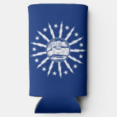 Flag of Buffalo, New York スリム缶クーラー (裏面)