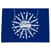 Flag of Buffalo, New York Large Gift Bag ラージペーパーバッグ (正面)
