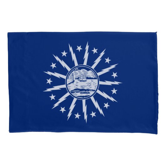 Flag of Buffalo, New York Pillow Case 枕カバー (正面)