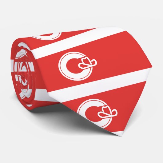 Flag of Calgary, Alberta Neck Tie ネクタイ (ロール)
