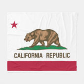 Flag Of California,California flag blanket フリースブランケット (正面(横))