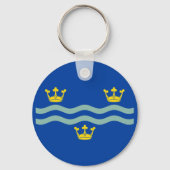 Flag of Cambridgeshire Keychain キーホルダー (裏面)