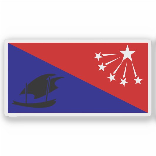 Flag of Central Province, Papua New Guinea シール (正面)