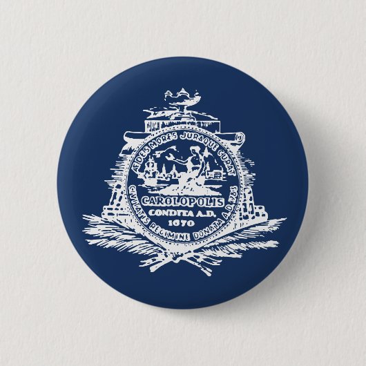 Flag of Charleston, South Carolina Button 缶バッジ (正面)