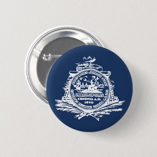 Flag of Charleston, South Carolina Button 缶バッジ (正面&裏面)