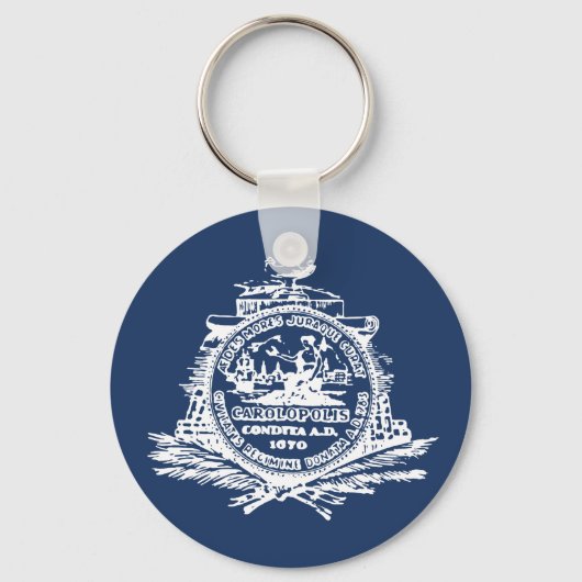 Flag of Charleston, South Carolina Keychain キーホルダー (正面)