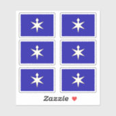 Flag of Chiba Prefecture, Japan シール (シート)