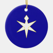 Flag of Chiba Prefecture, Japan セラミックオーナメント (正面)