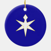 Flag of Chiba Prefecture, Japan セラミックオーナメント (裏面)