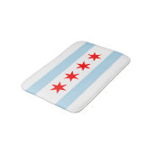 Flag of Chicago, Illinois Bathroom Mat バスマット (アングル)