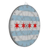 Flag of Chicago, Illinois Dartboard ダーツボード (正面左)