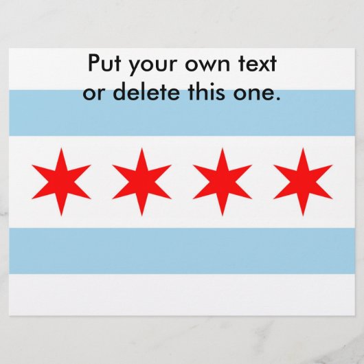Flag of Chicago, U.S.のチラシ チラシ (正面)