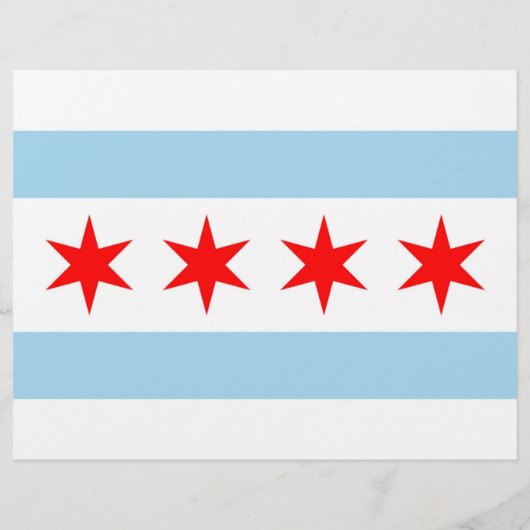 Flag of Chicago, U.S.のチラシ チラシ (裏面)