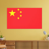 Flag of China キャンバスプリント (インサイチュ (リビング))