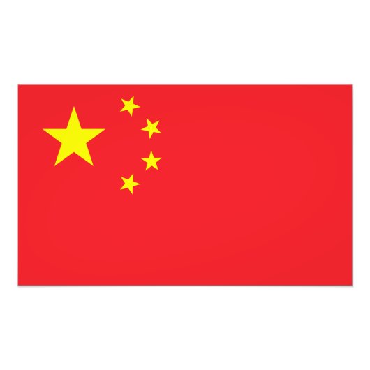 Flag of China フォトプリント (正面)