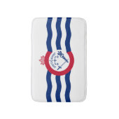 Flag of Cincinnati, Ohio Bathroom Mat バスマット (正面縦)