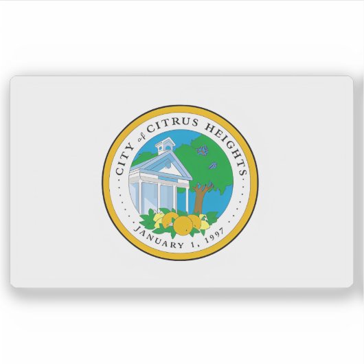Flag of Citrus Heights, California, USA シール (正面)