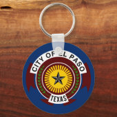 Flag of City of El Paso, Texas Keychain キーホルダー (正面)