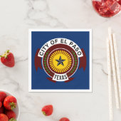Flag of City of El Paso, Texas Napkins スタンダードカクテルナプキン (インサイチュ)