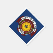 Flag of City of El Paso, Texas Napkins スタンダードカクテルナプキン (角)