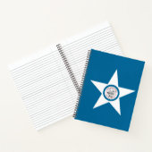Flag of city of Houston, Texas Notebook ノートブック (内部)