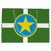 Flag of city of Jackson, Mississippi Large Gift Ba ラージペーパーバッグ (裏面)