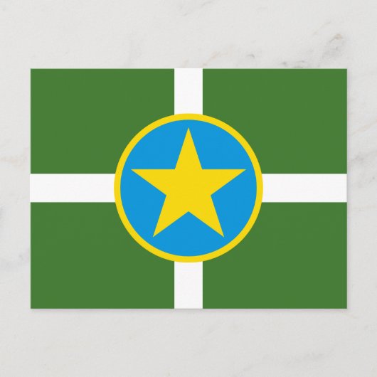Flag of city of Jackson, Mississippi Postcard ポストカード (正面)