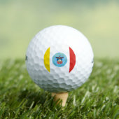 Flag of Columbus, Ohio Golf Balls ゴルフボール (インサイチュ 木)