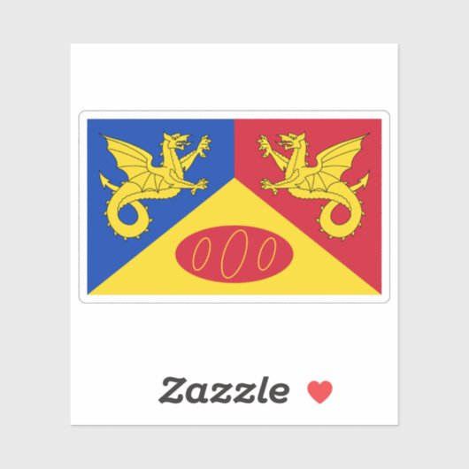 Flag of Craig-y-dorth (Cwmcarvan), Wales シール (シート)