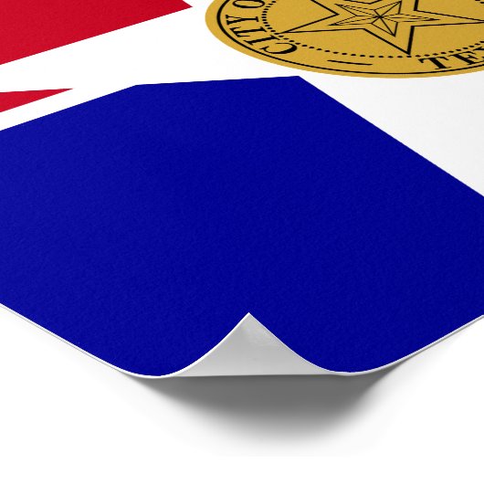 Flag of Dallas, Texas Poster ポスター (角)