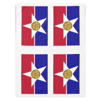 Flag of Dallas, Texas Tablecloth テーブルクロス