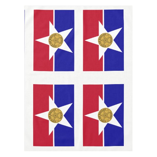 Flag of Dallas, Texas Tablecloth テーブルクロス (正面)