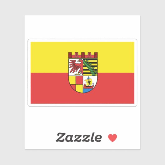 Flag of Dessau-Roßlau, Germany シール (シート)