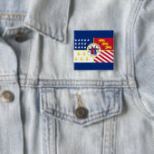 Flag of Detroit, Michigan Button 缶バッジ (インサイチュ)