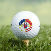 Flag of Detroit, Michigan Golf Balls ゴルフボール (インサイチュ 木)