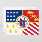 Flag of Detroit, Michigan Postcard ポストカード (正面/裏面)