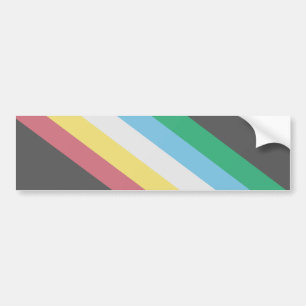 Flag of Disability Pride バンパーステッカー