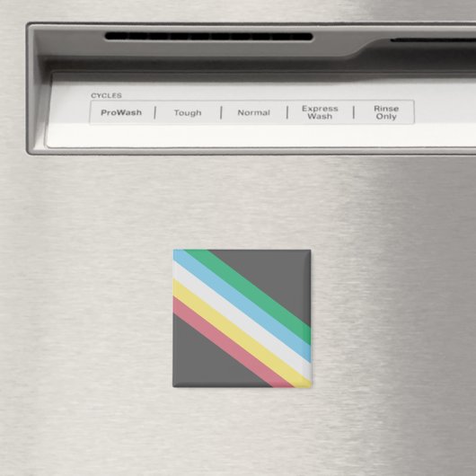 Flag of Disability Pride マグネット (インサイチュ (食洗機))