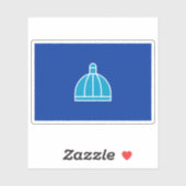 Flag of Durban, the Republic of South Africa シール (シート)