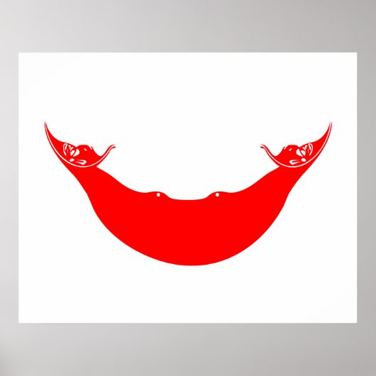 Flag of Easter Island (Rapa Nui) ポスター (正面)