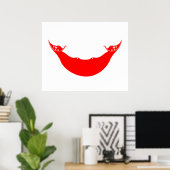 Flag of Easter Island (Rapa Nui) ポスター (ホームオフィス)